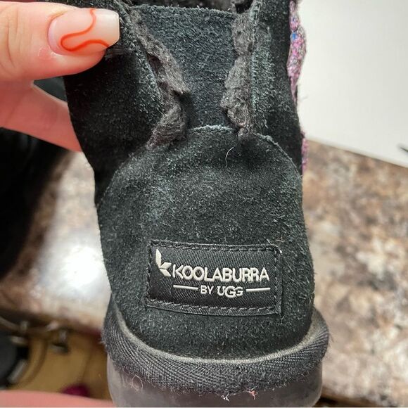 Ugg Koolaburra Black Sequin Star Ankle Winter Booties - Picture 10 of 11